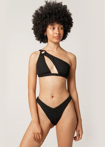 Amalfi Asymmetric Bikini | Black
